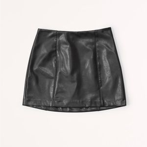 Abercrombie vegan leather mini skirt